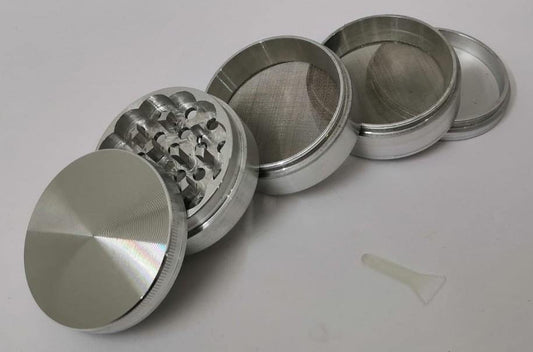 Grinder, Materiale_Alluminio, Parafernalia, Pollinatore doppio setaccio, Tipo_Grinder Pollinatore - doisgrowshop.it
