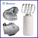 Aspirator and Activated Carbon Filter Kit for Boxes from 100x100 to 150x150