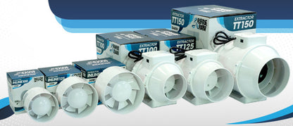 TT 100 BI-Power aspirator wired with switch 145-187 mc/h